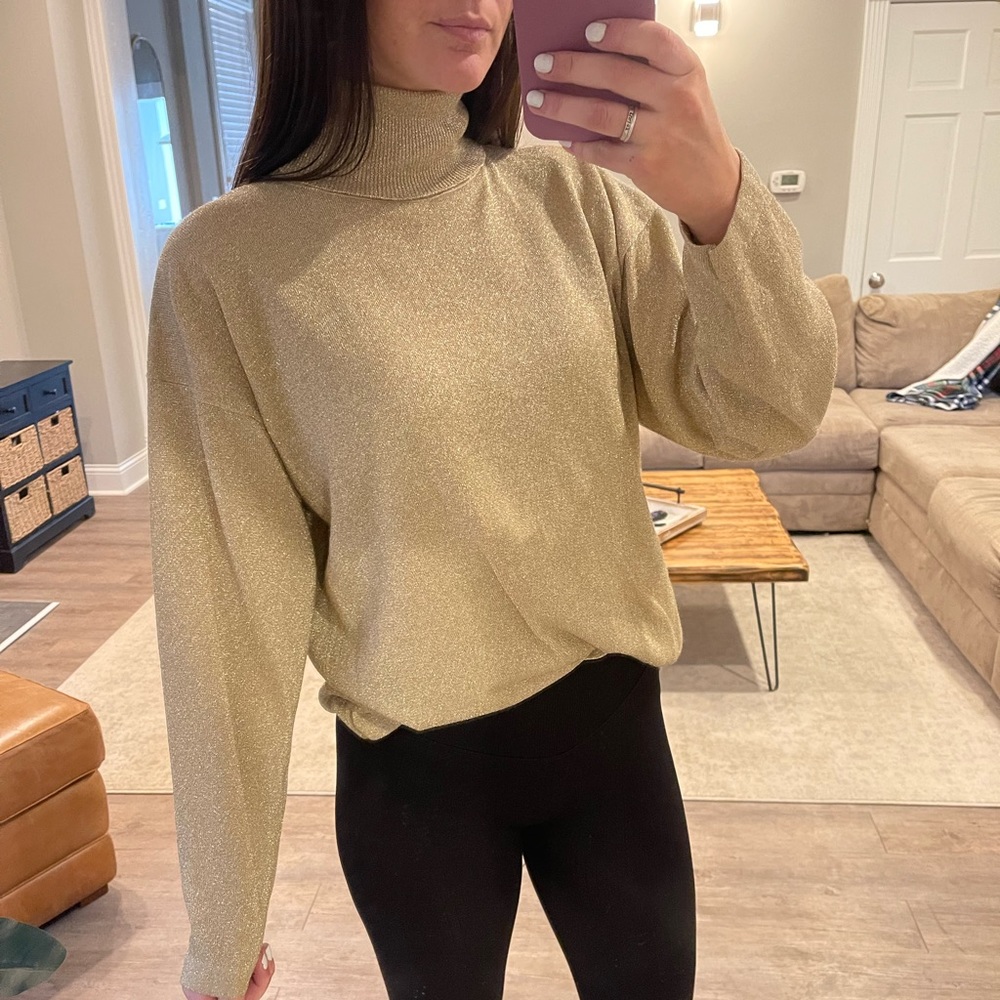 Gold Turtleneck
